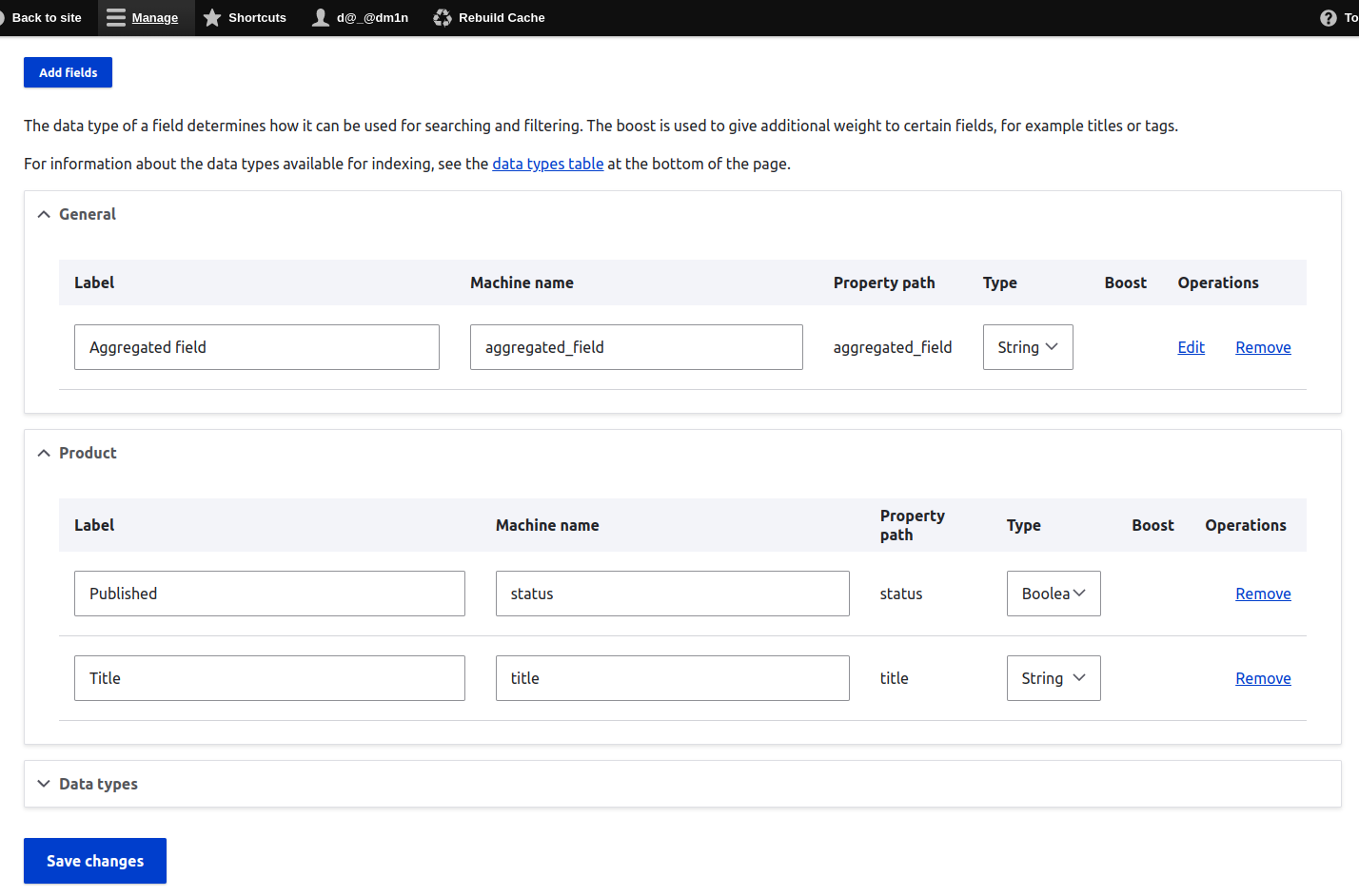 Configuración de Search Api