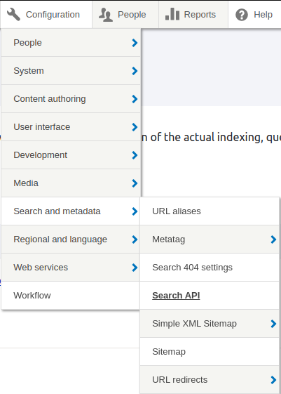 Configuración de Search Api